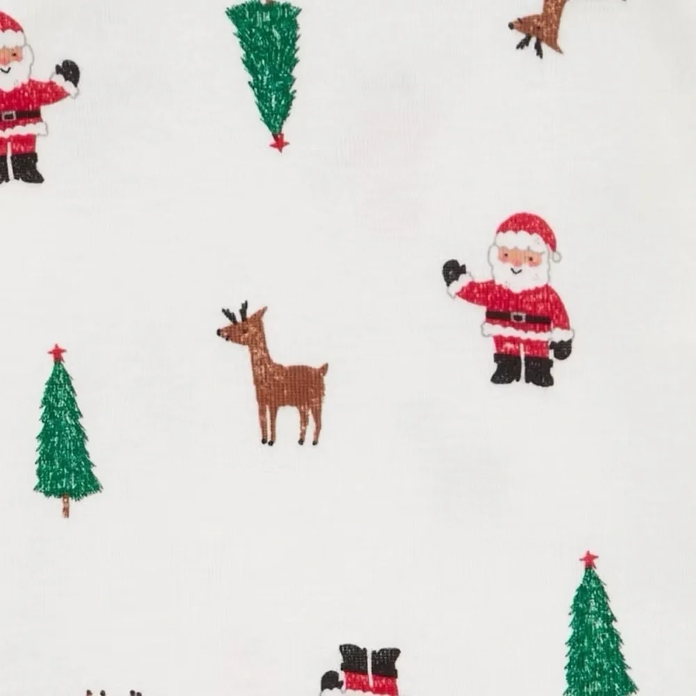 Carter's Just One You nwt Baby Christmas 2pk Santa Bodysuit Green/White